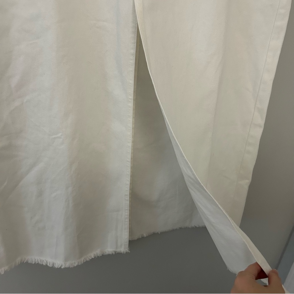 NWT J. Crew Denim Maxi Skirt in White - Picture 4 of 7